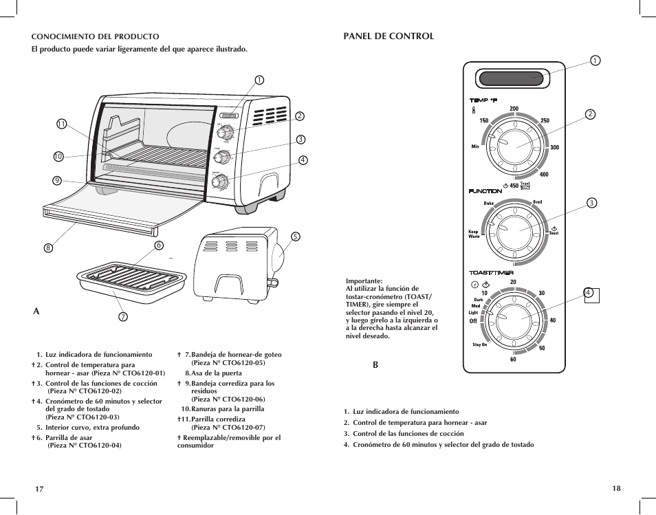Black & Decker CTO6120B User Manual | Page 10 / 23