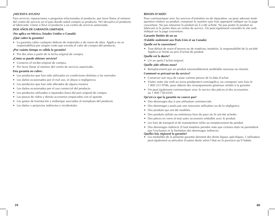 Black & Decker CTO6120B User Manual | Page 21 / 23