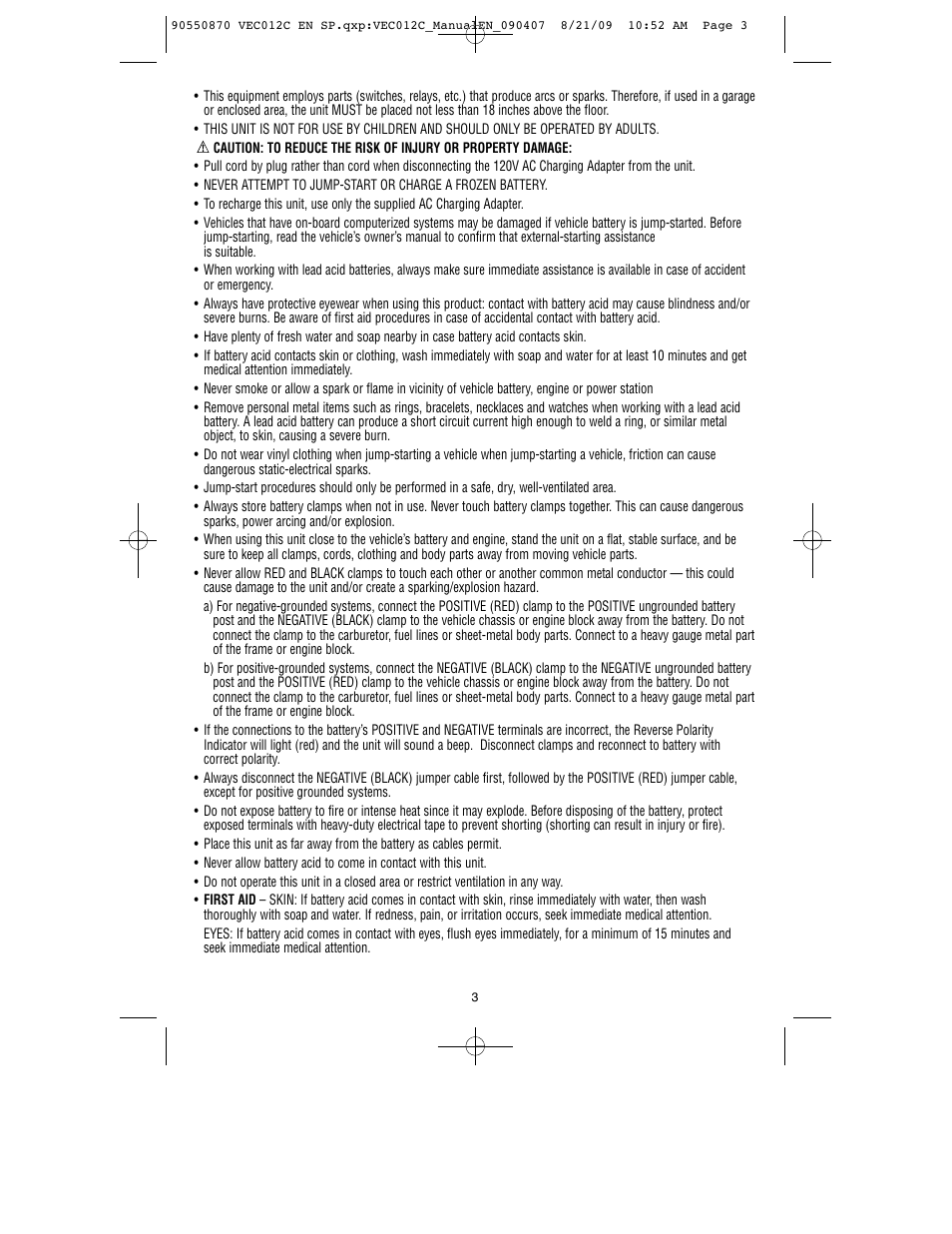 Black & Decker Start-It VEC012C User Manual | Page 4 / 19