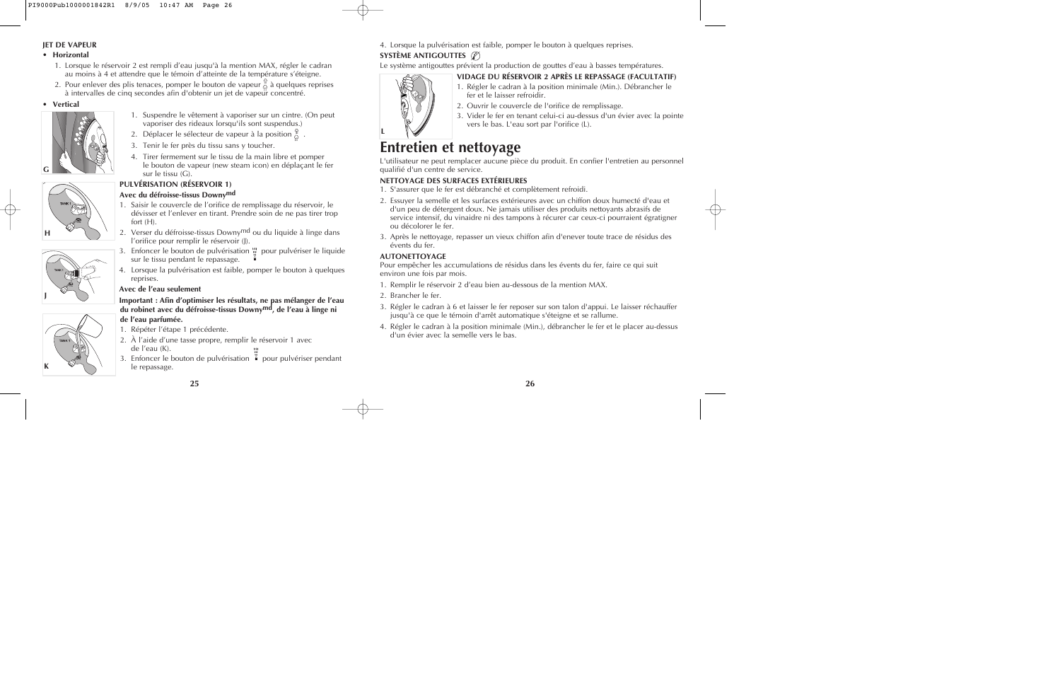Entretien et nettoyage | Black & Decker PI9000 User Manual | Page 14 / 19
