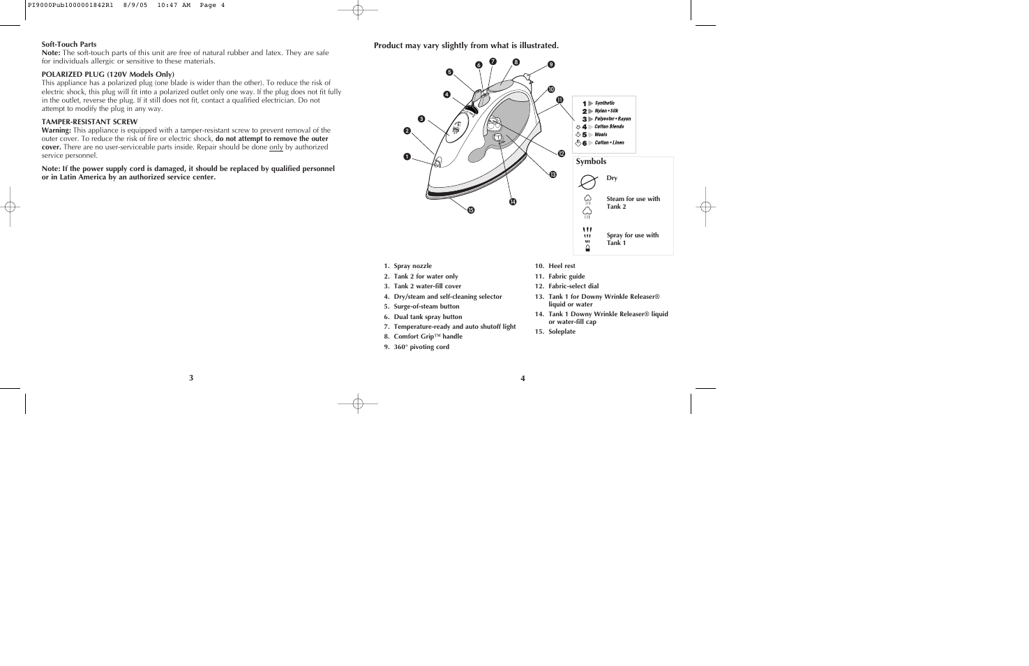 Black & Decker PI9000 User Manual | Page 3 / 19
