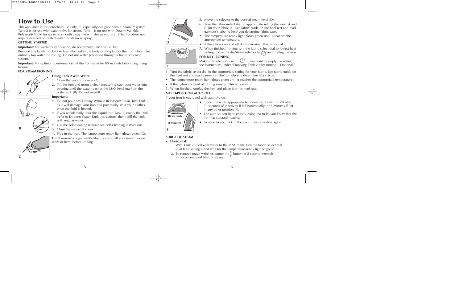 How to use | Black & Decker PI9000 User Manual | Page 4 / 19