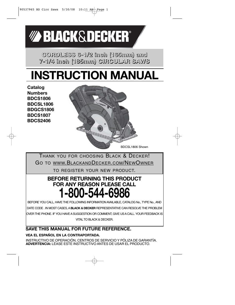 Black & Decker 90537965 User Manual | 56 pages