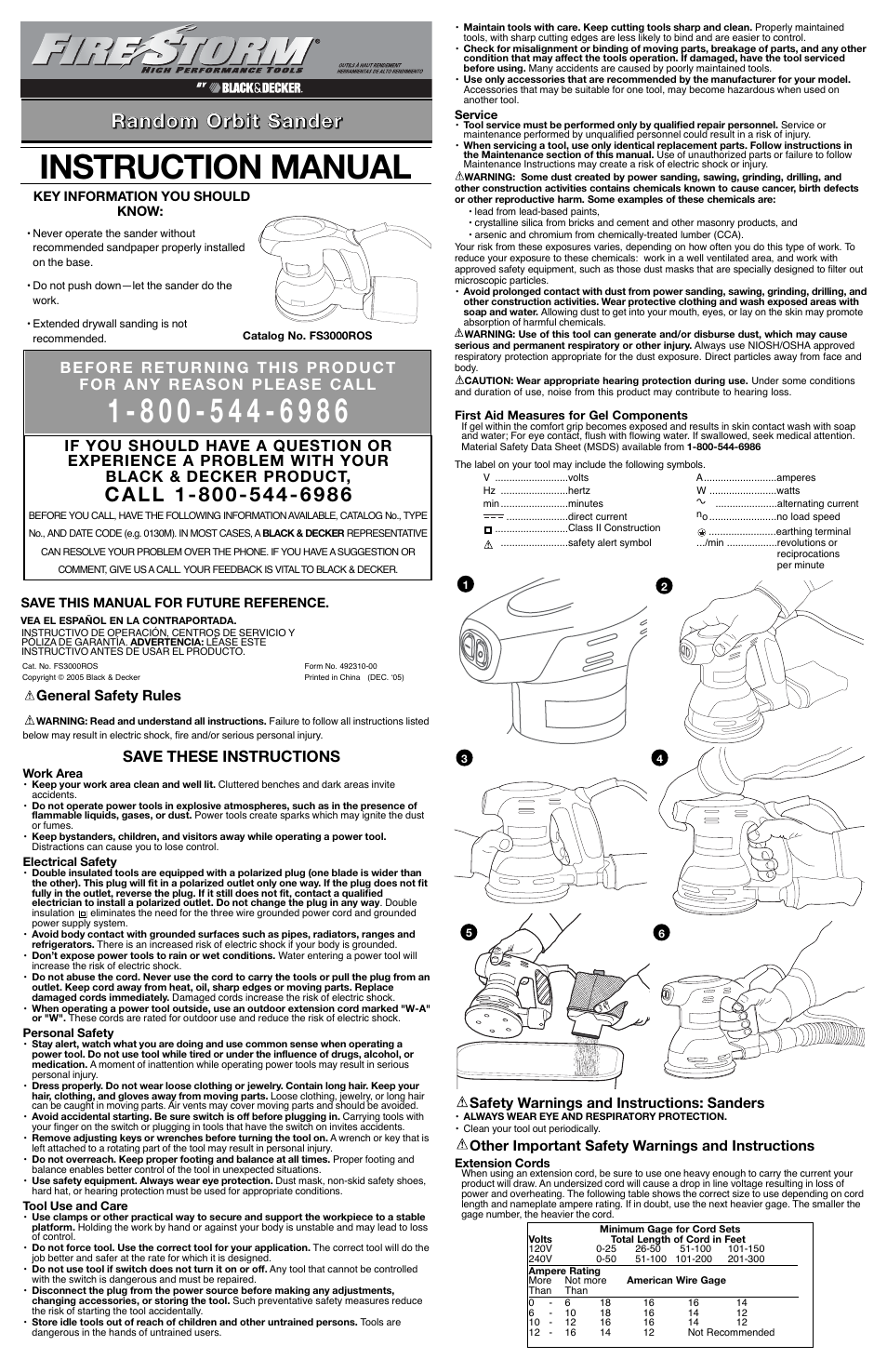Black & Decker Fire Storm FS3000ROS User Manual | 5 pages