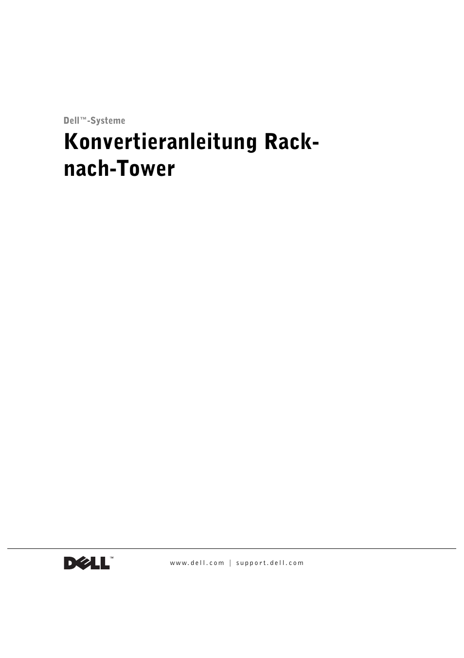 Konvertieranleitung rack nach-tower, D4fll | Dell PowerEdge 2600 User Manual | Page 37 / 90