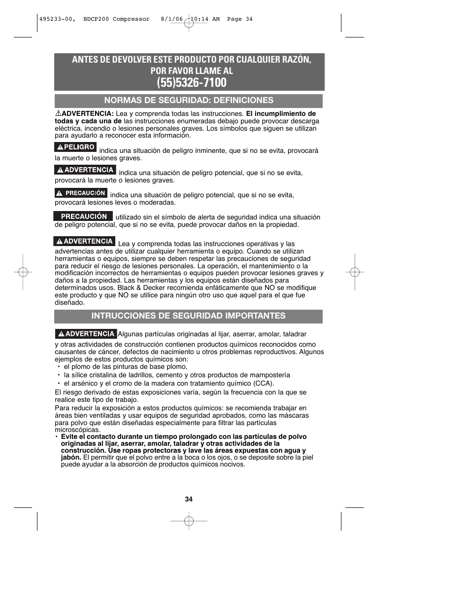 Black & Decker 495233-00 User Manual | Page 34 / 51
