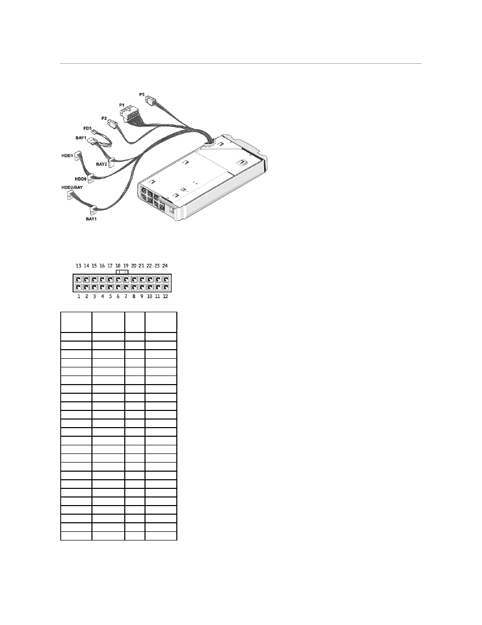 Power supply dc connector pin assignments, Dc power connector p1 | Dell XPS/Dimension XPS Gen 4 User Manual | Page 51 / 53