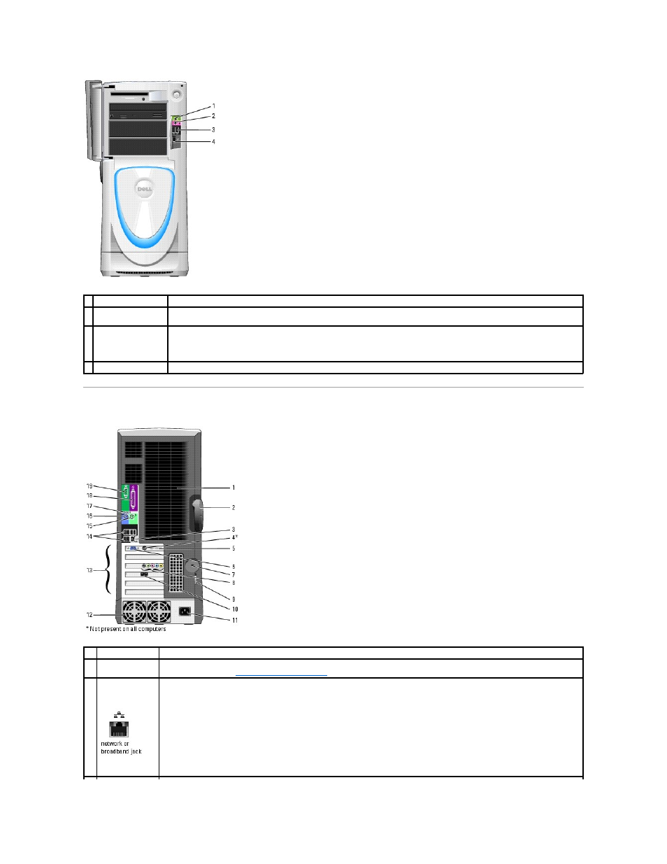 Back view | Dell XPS/Dimension XPS Gen 4 User Manual | Page 6 / 53