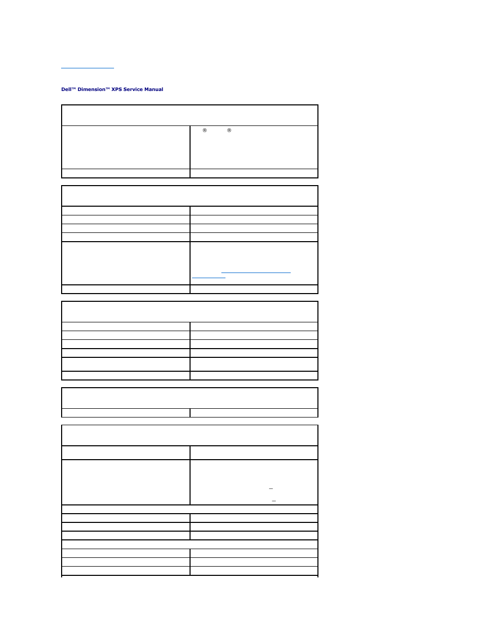 Technical specifications | Dell XPS/Dimension XPS Gen 4 User Manual | Page 8 / 53