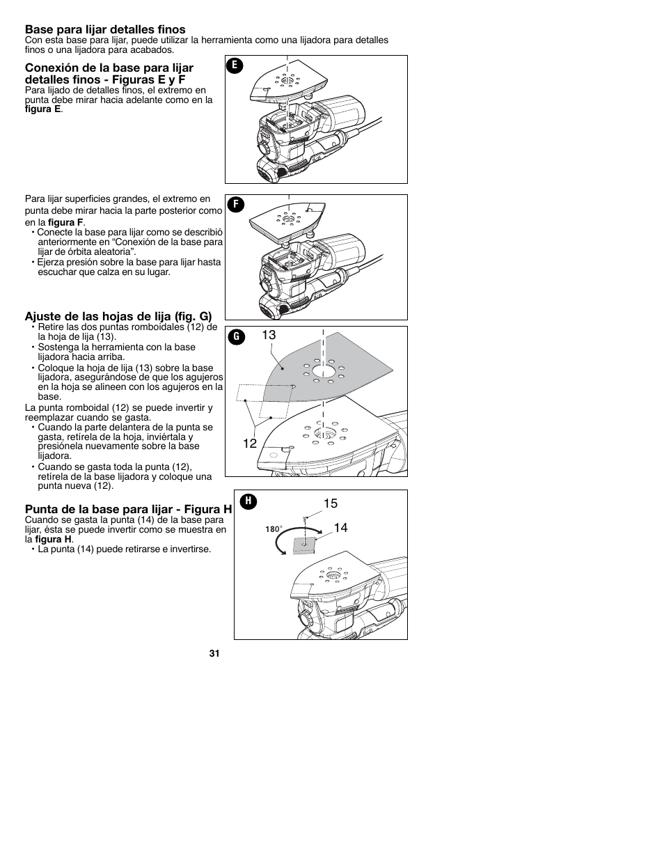 Black & Decker MS2000 User Manual | Page 31 / 36