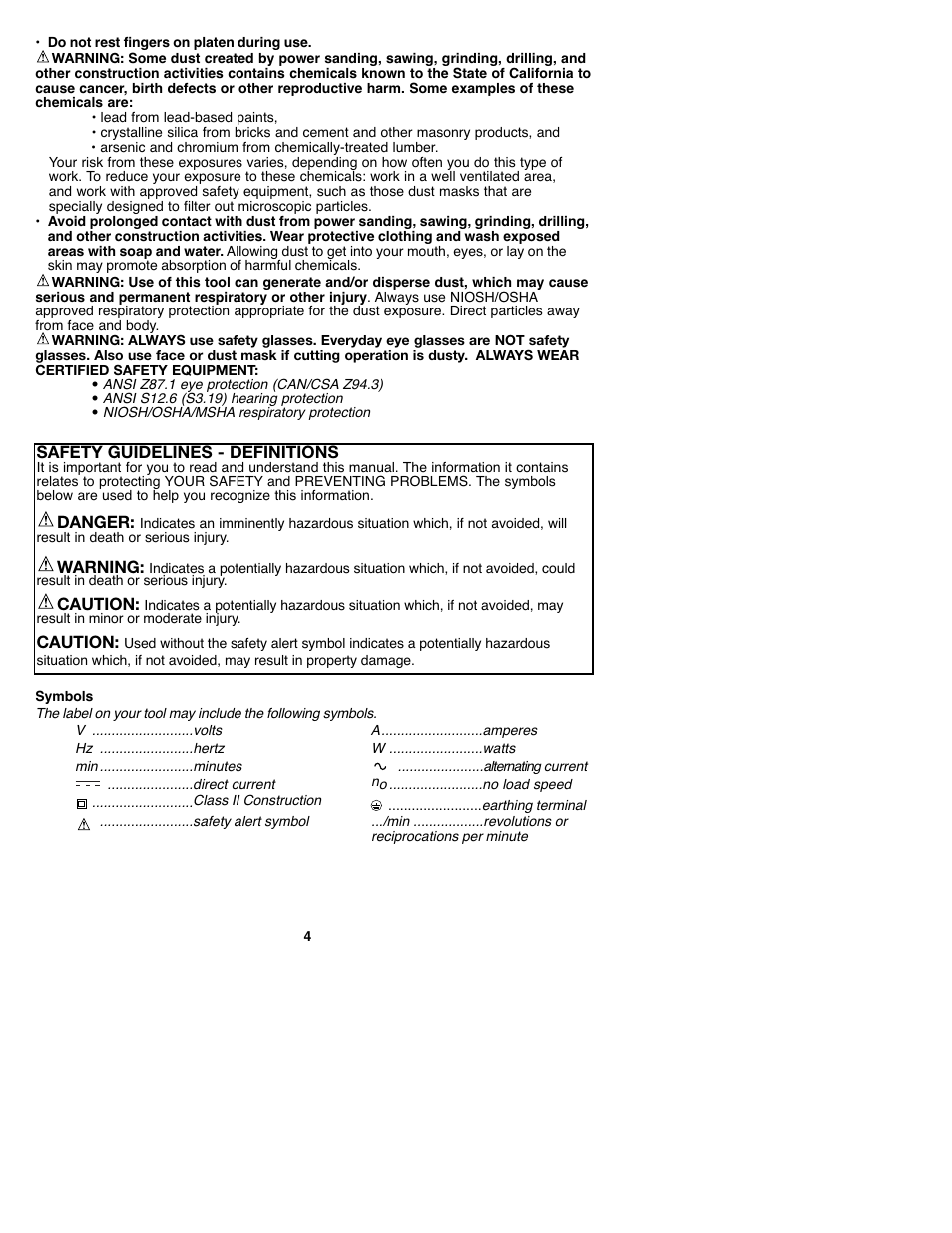 Black & Decker MS2000 User Manual | Page 4 / 36