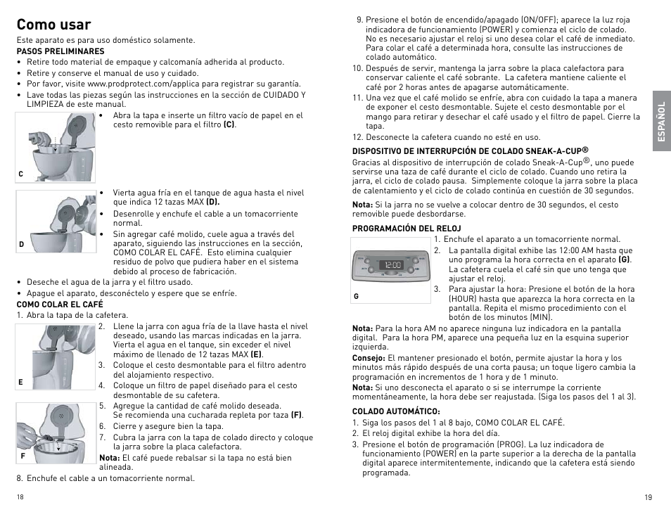 Como usar | Black & Decker DLX1050B User Manual | Page 10 / 15