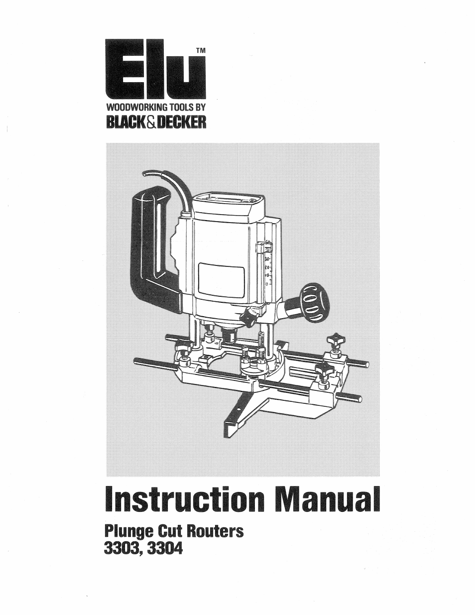 Black & Decker ELU 3303 User Manual | 8 pages