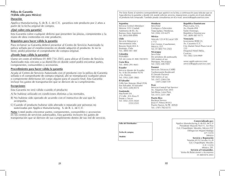 Black & Decker DCM2161B User Manual | Page 12 / 13