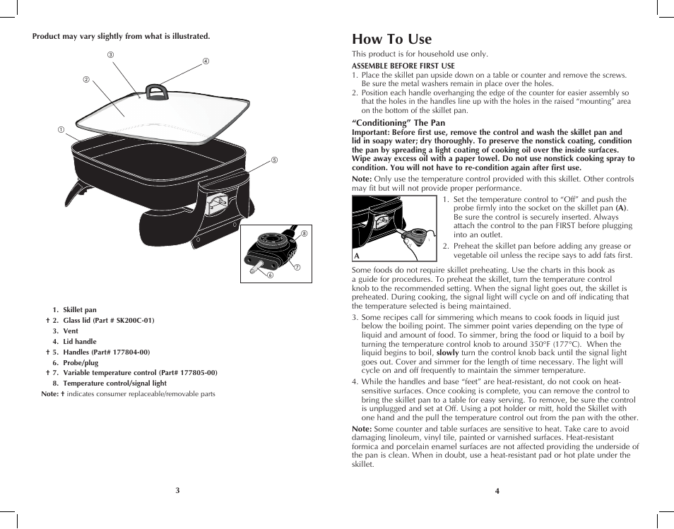 How to use | Black & Decker SK200C User Manual | Page 3 / 17