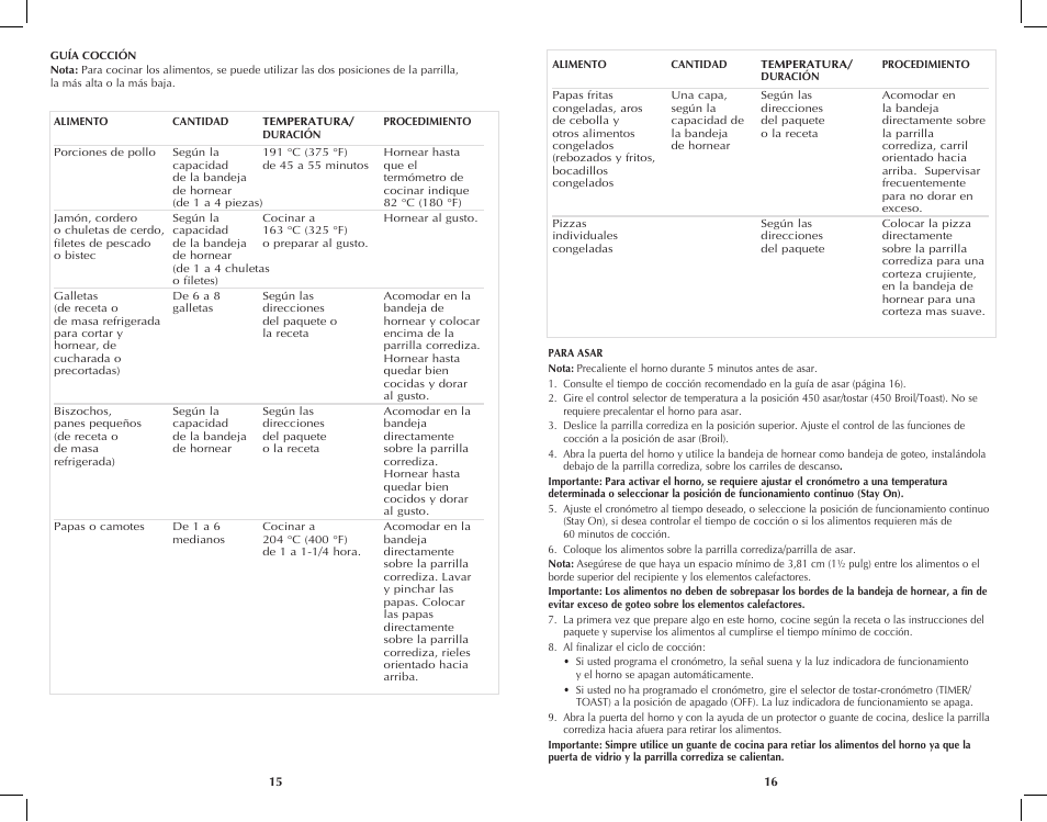 Black & Decker TRO4050B User Manual | Page 9 / 19