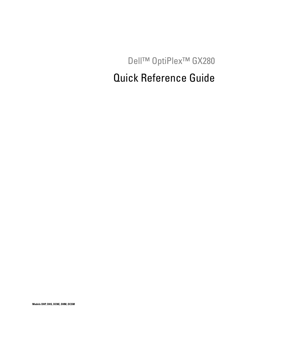 Dell OptiPlex GX280 User Manual | 108 pages