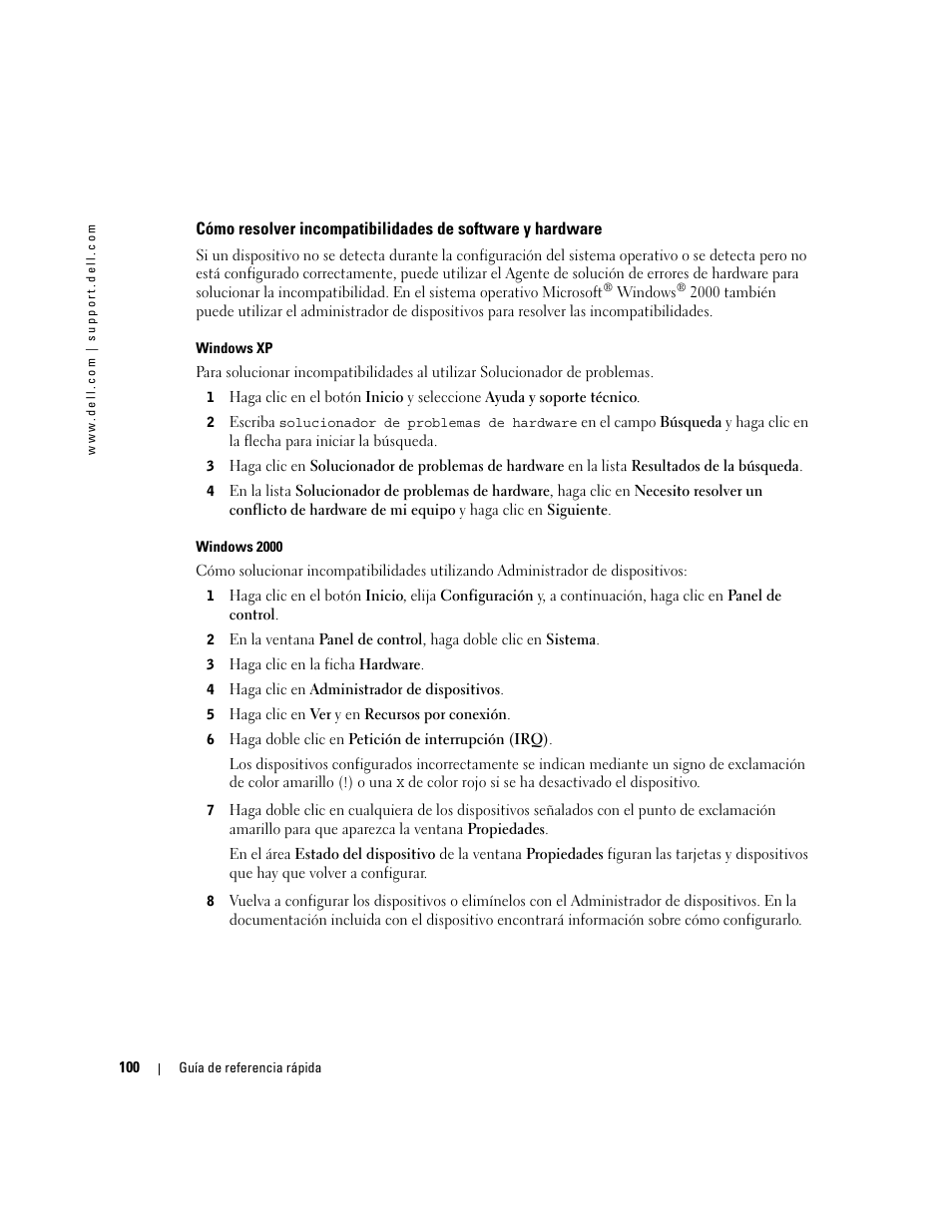 Dell OptiPlex GX280 User Manual | Page 100 / 108