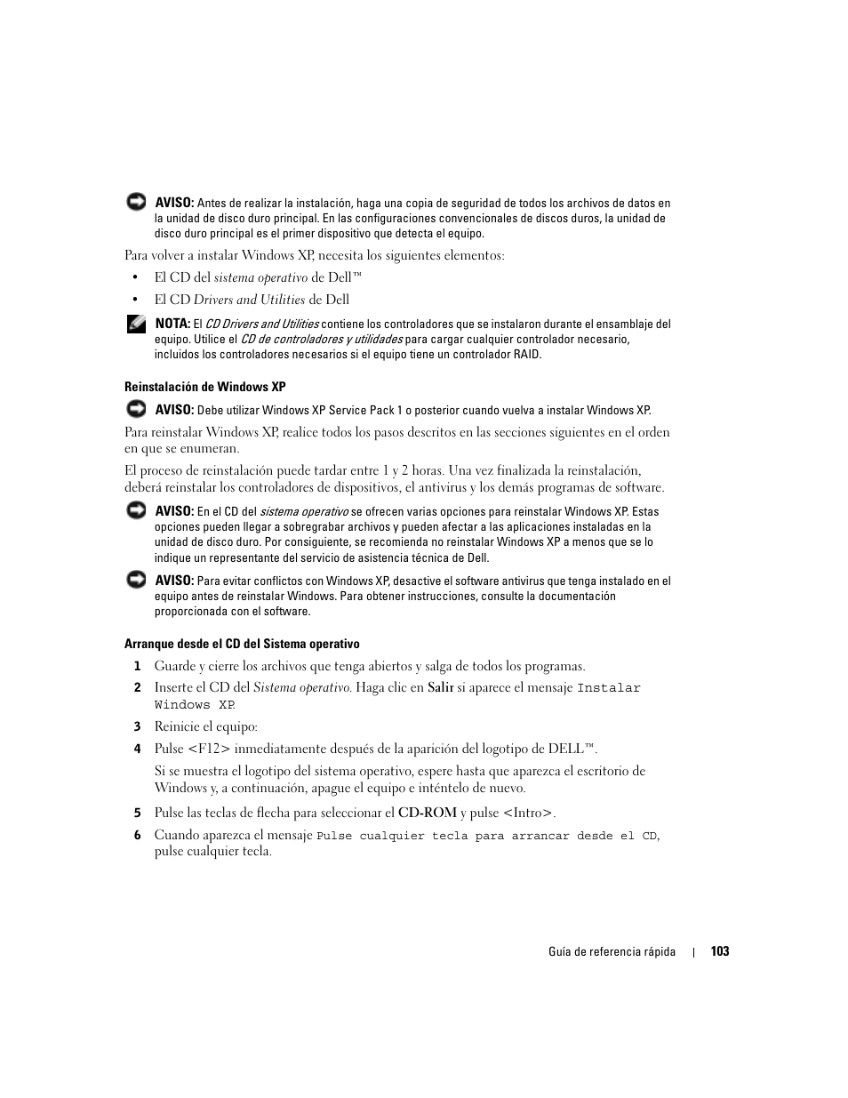 Dell OptiPlex GX280 User Manual | Page 103 / 108