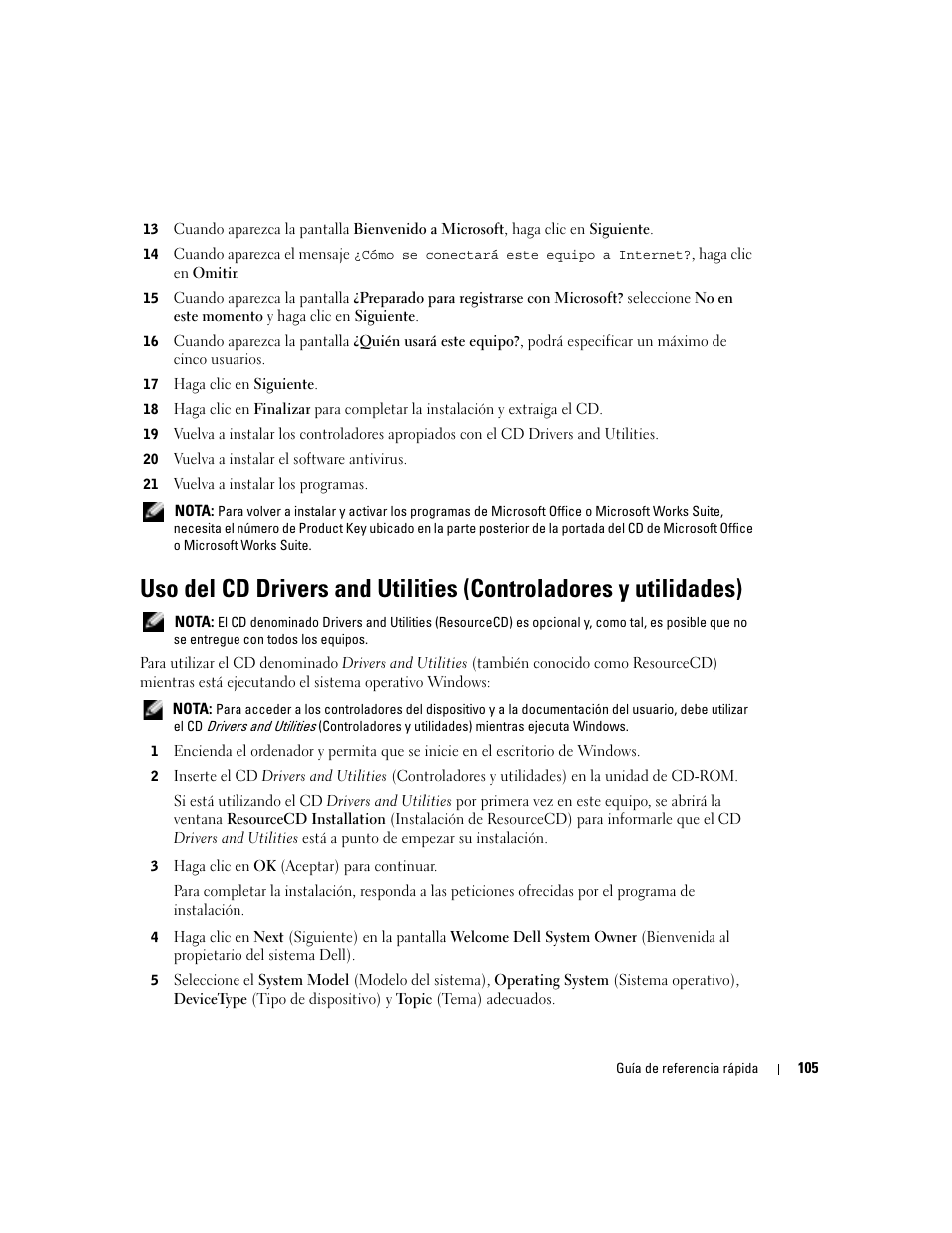Dell OptiPlex GX280 User Manual | Page 105 / 108