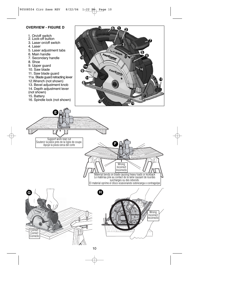 Black & Decker FIRESTORM FS1807CS User Manual | Page 10 / 56