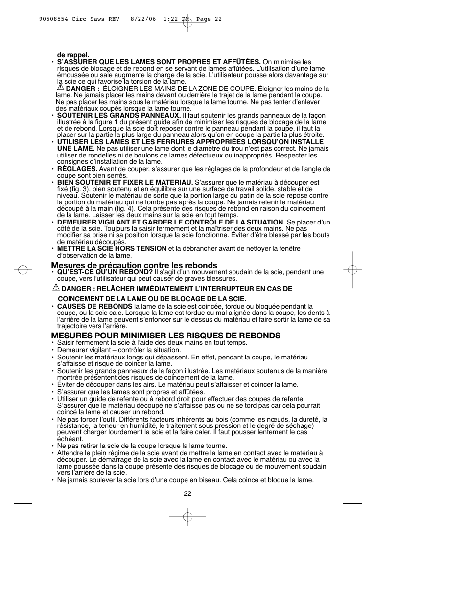 Black & Decker FIRESTORM FS1807CS User Manual | Page 22 / 56