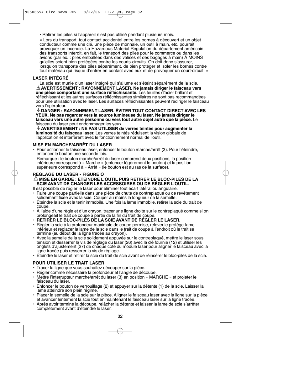 Black & Decker FIRESTORM FS1807CS User Manual | Page 32 / 56