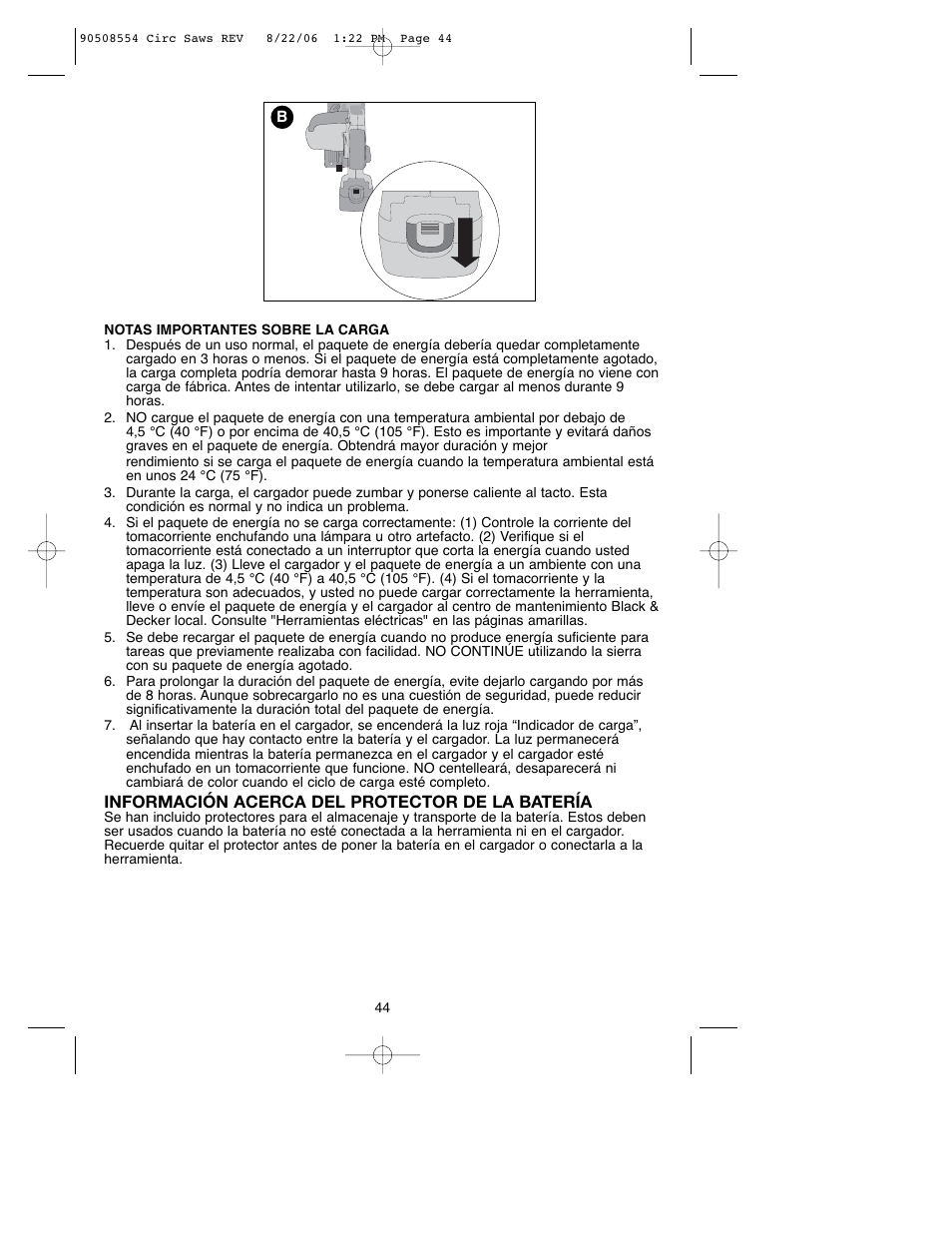 Black & Decker FIRESTORM FS1807CS User Manual | Page 44 / 56