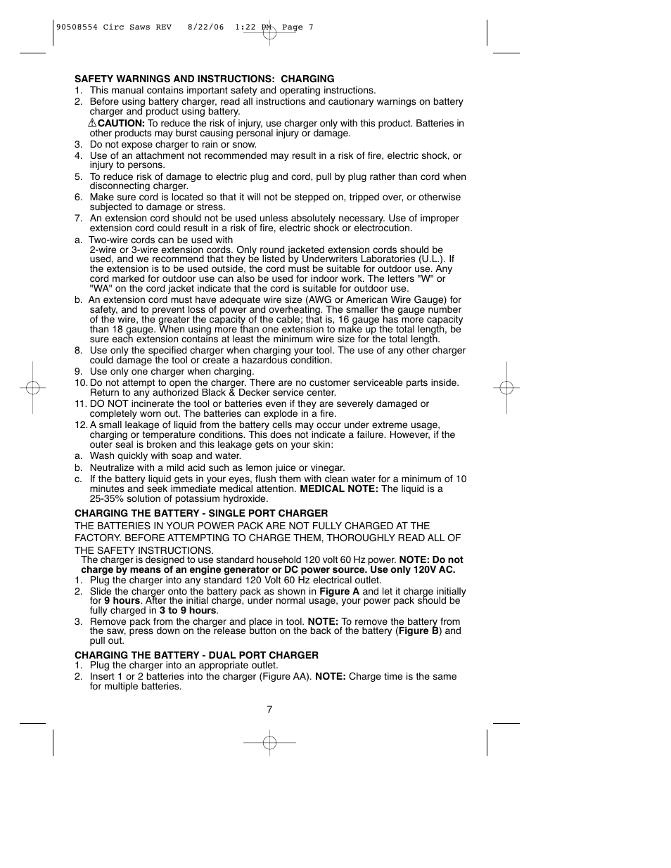 Black & Decker FIRESTORM FS1807CS User Manual | Page 7 / 56