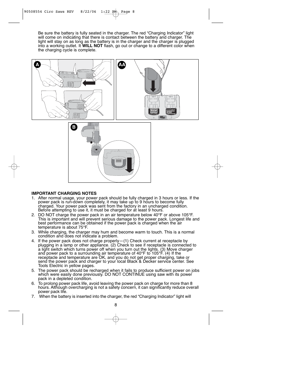 Black & Decker FIRESTORM FS1807CS User Manual | Page 8 / 56