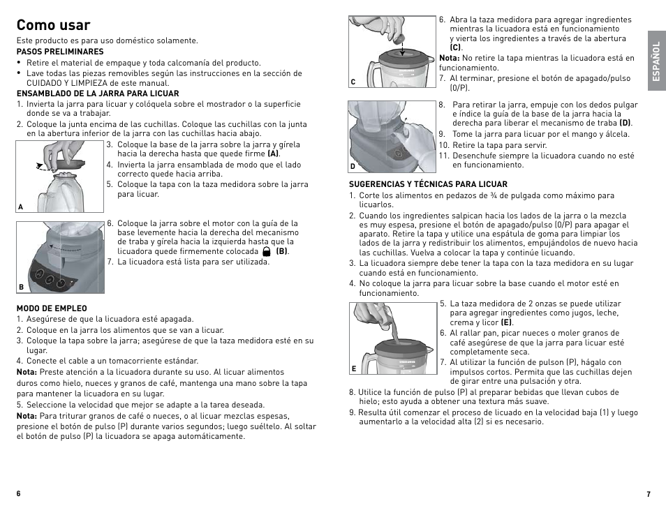 Como usar | Black & Decker BLBD25LAUC User Manual | Page 4 / 17