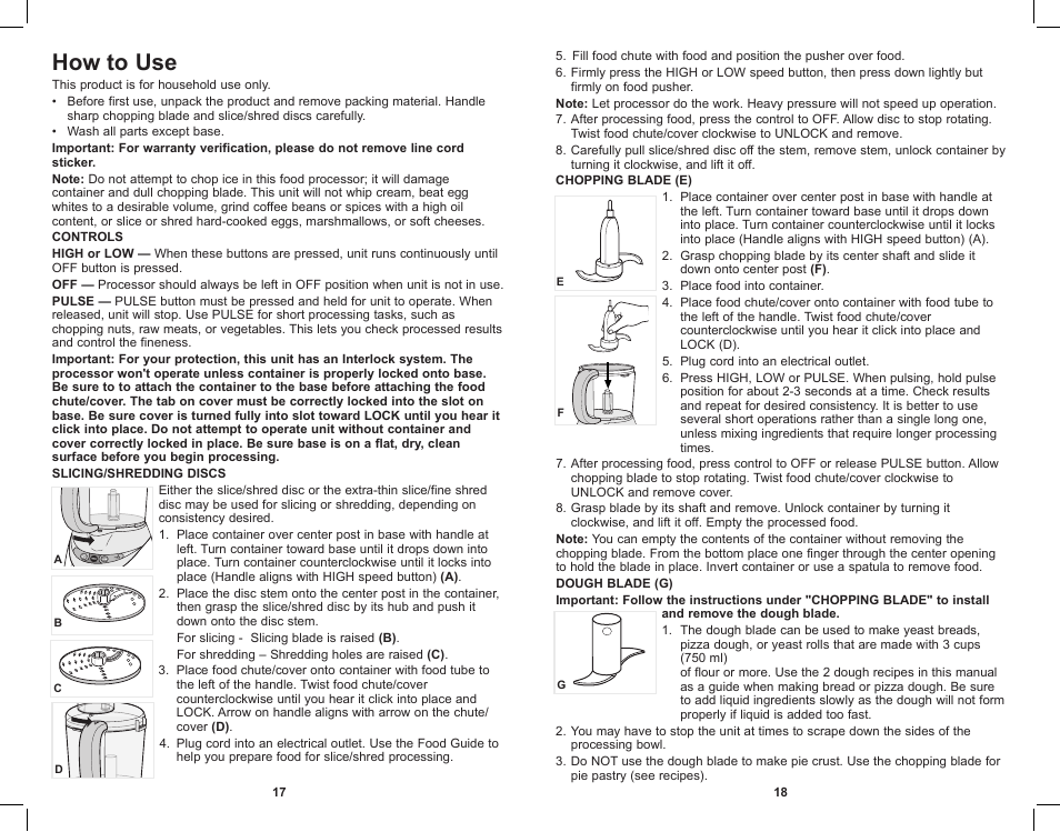 How to use | Black & Decker PowerPro II FP1611SCKT User Manual | Page 10 / 16