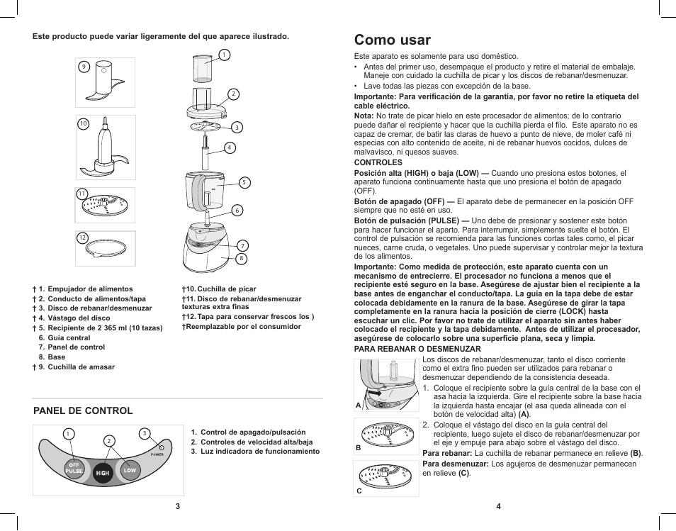 Como usar | Black & Decker PowerPro II FP1611SCKT User Manual | Page 3 / 16