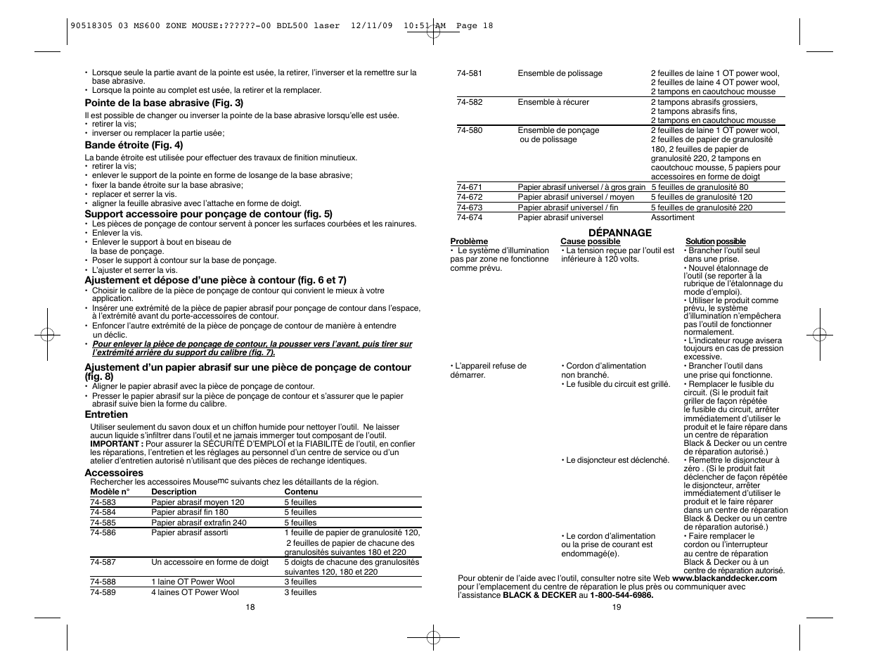 Black & Decker MS600B User Manual | Page 10 / 17