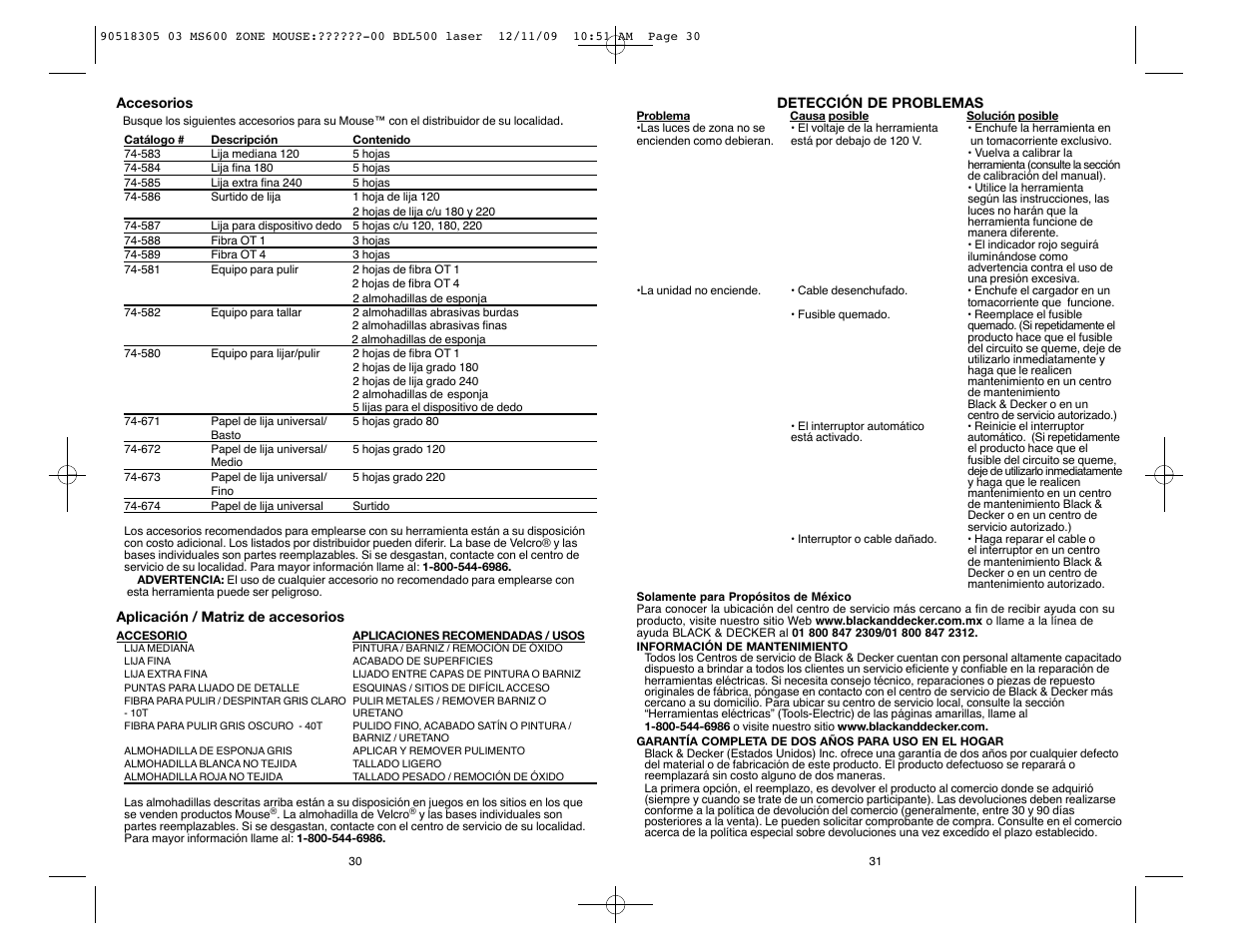 Black & Decker MS600B User Manual | Page 16 / 17