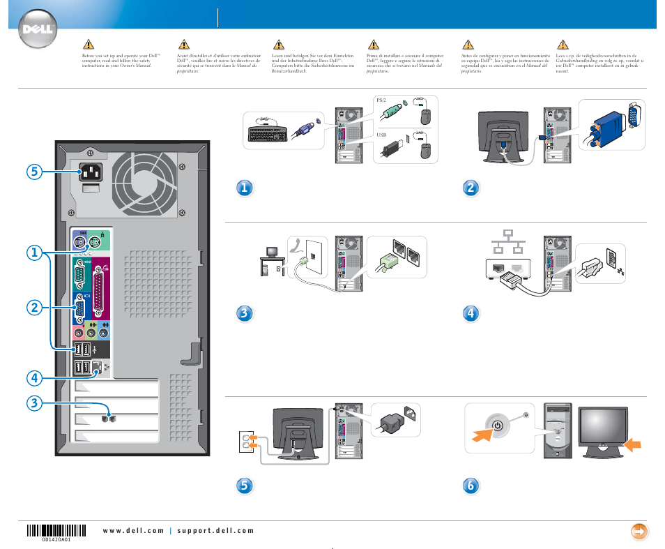 Dell Dimension 2400 User Manual | 2 pages