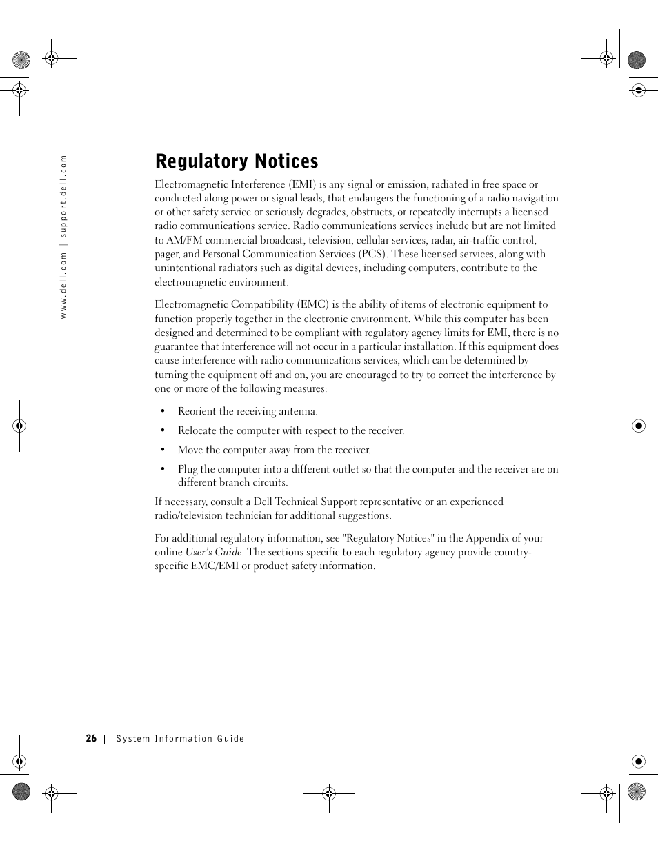 Regulatory notices | Dell Precision M60 User Manual | Page 28 / 144