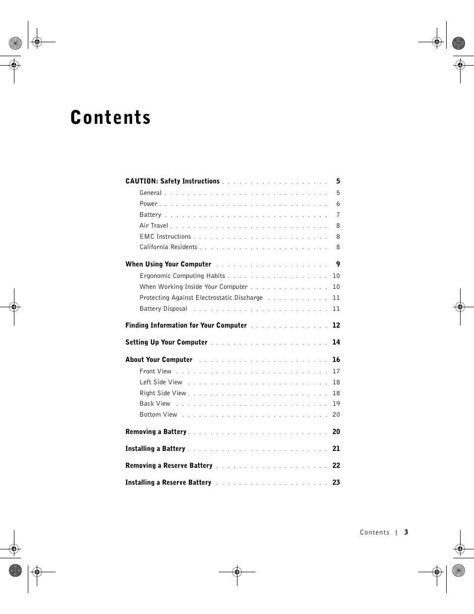 Dell Precision M60 User Manual | Page 5 / 144