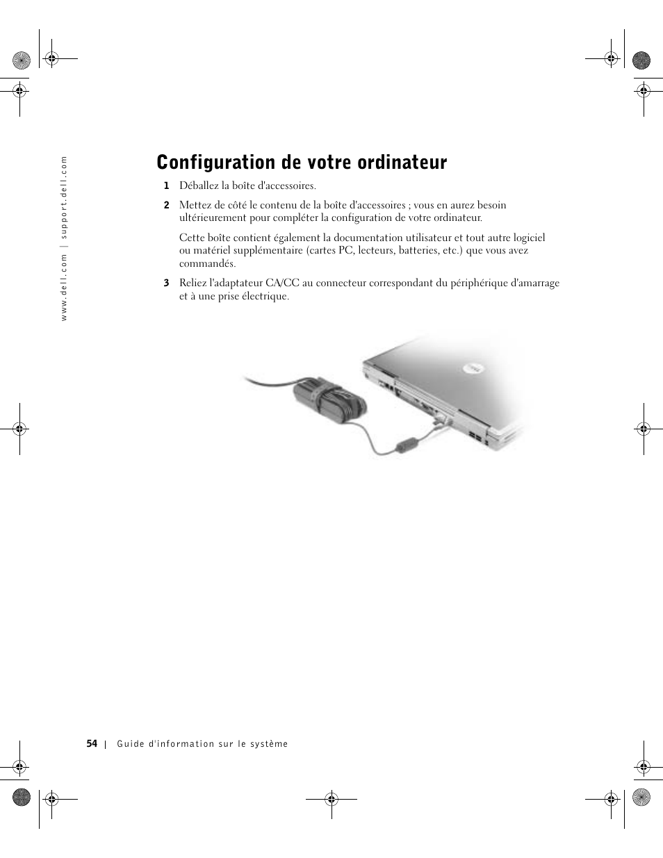 Configuration de votre ordinateur | Dell Precision M60 User Manual | Page 56 / 144