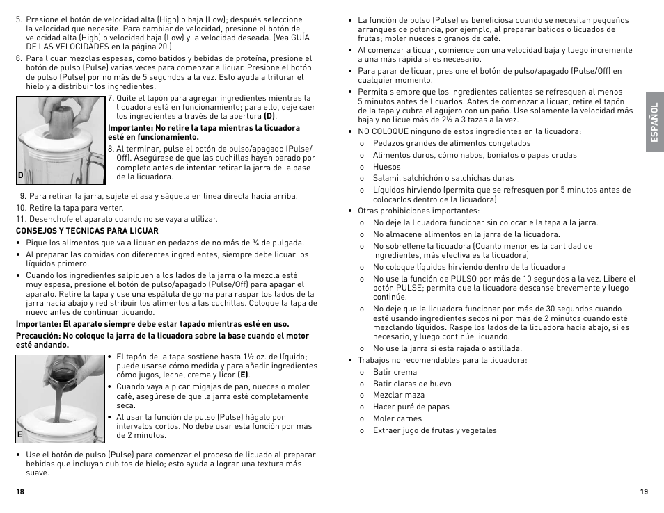 Black & Decker BL2010WGUC User Manual | Page 10 / 17