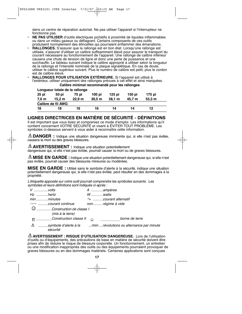 Black & Decker 1VPX 90521888 User Manual | Page 17 / 47