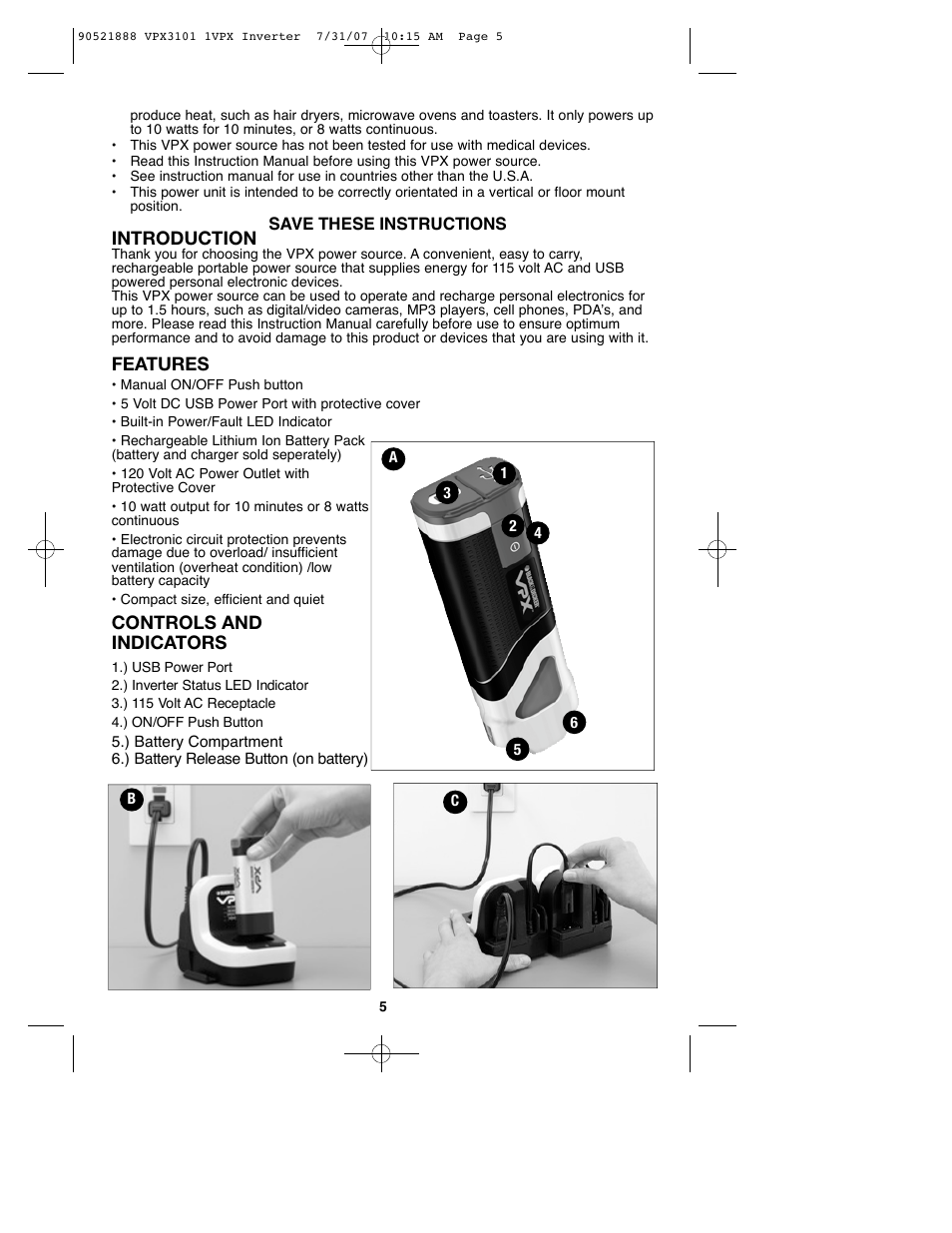 Black & Decker 1VPX 90521888 User Manual | Page 5 / 47