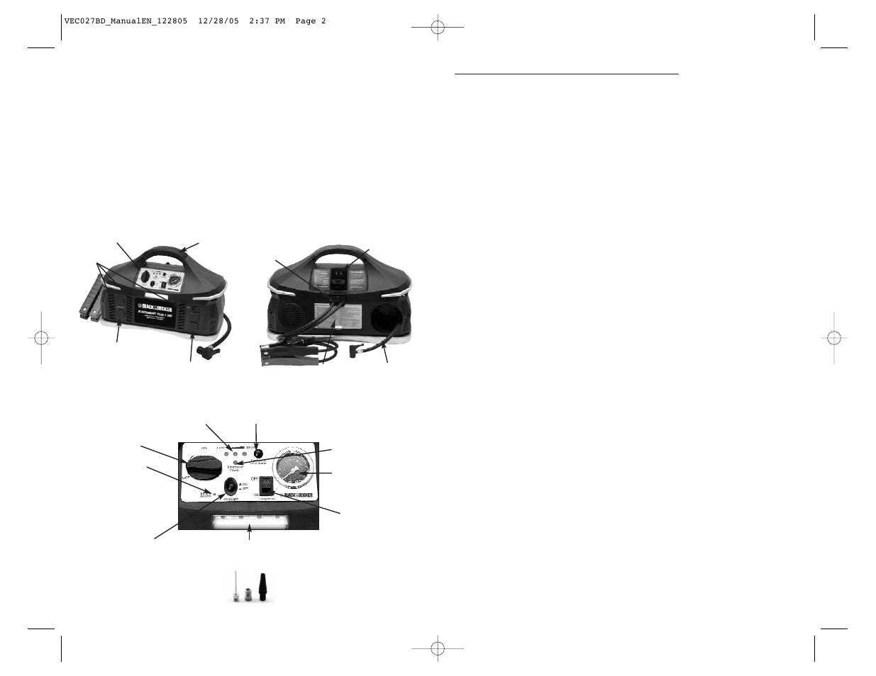 Black & Decker ELECTROMATE VEC027BD User Manual | Page 4 / 8