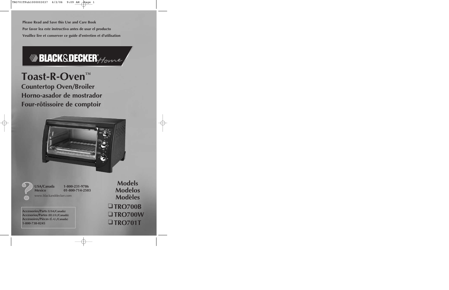 Black & Decker TRO700b User Manual | 19 pages