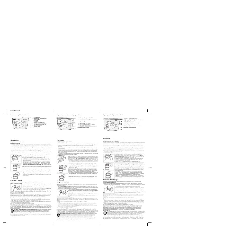 Black & Decker GIZMO GC100 User Manual | 2 pages