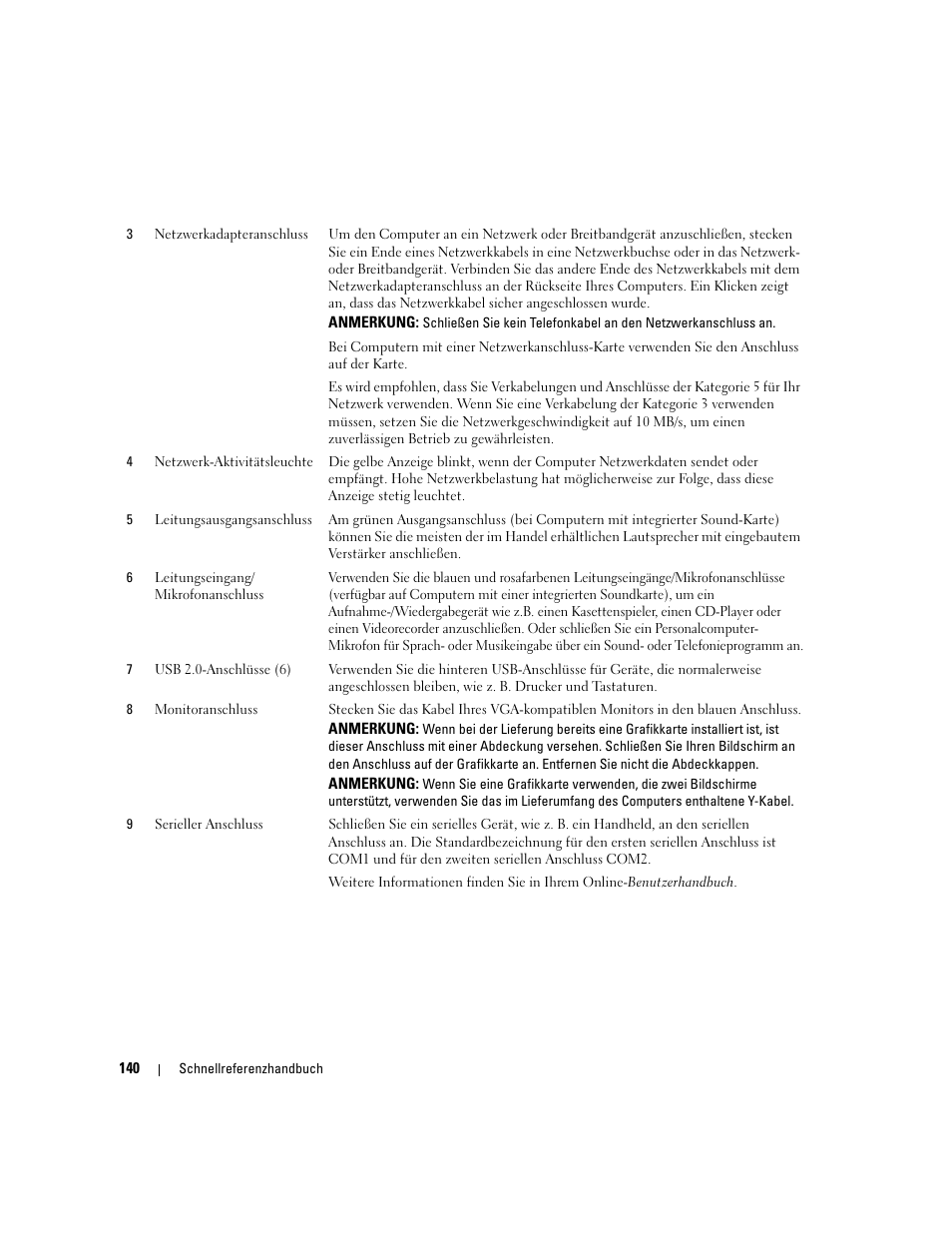 Dell OptiPlex 745 User Manual | Page 140 / 360