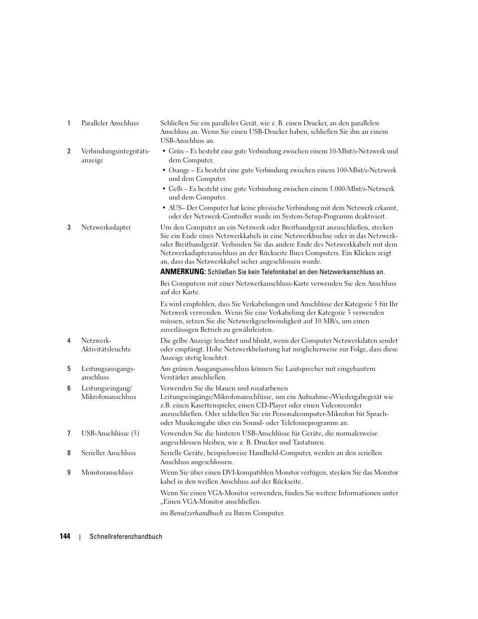 Dell OptiPlex 745 User Manual | Page 144 / 360