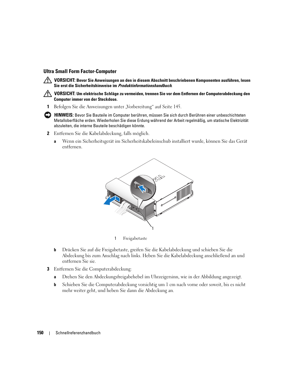 Ultra small form factor-computer | Dell OptiPlex 745 User Manual | Page 150 / 360