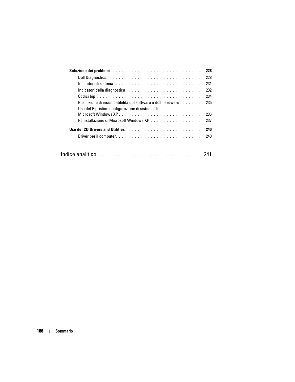 Indice analitico | Dell OptiPlex 745 User Manual | Page 186 / 360