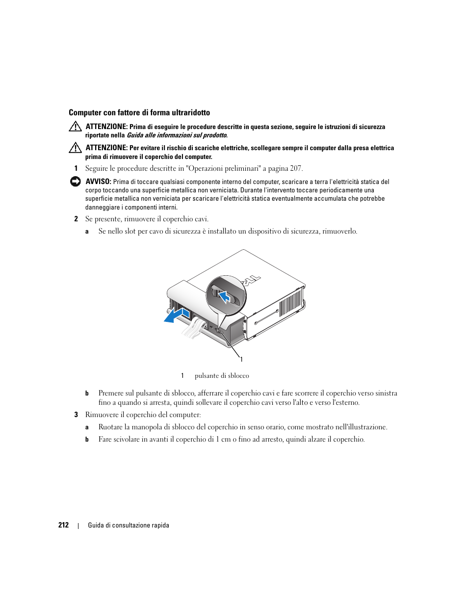 Computer con fattore di forma ultraridotto | Dell OptiPlex 745 User Manual | Page 212 / 360